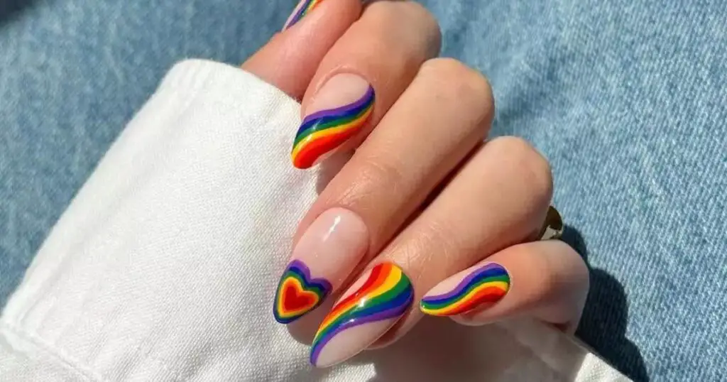 Pride nails