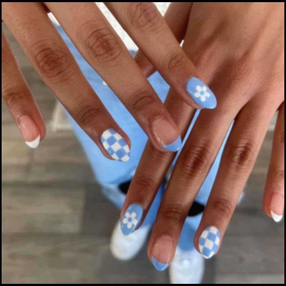 Blue Crush Nail Design