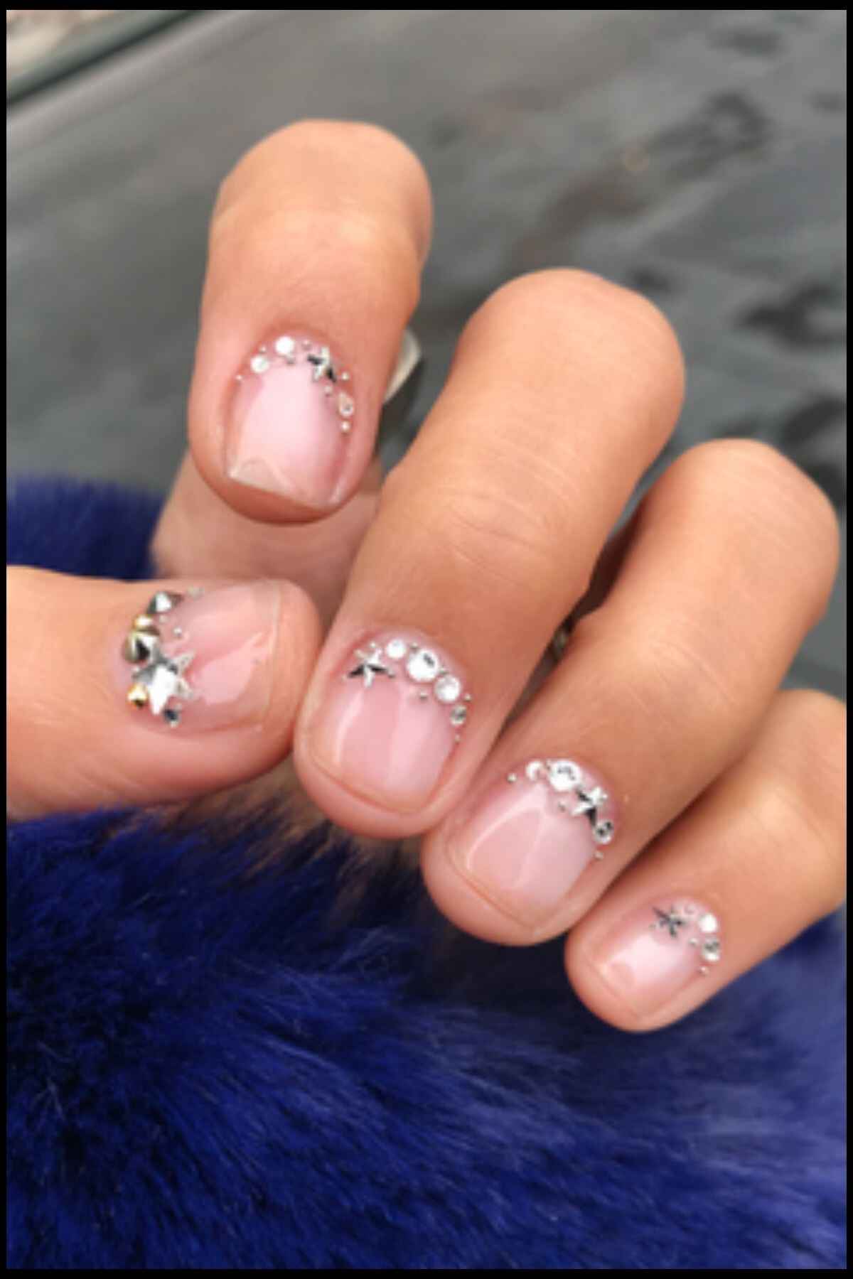 Cuticle Jewels Nail Design