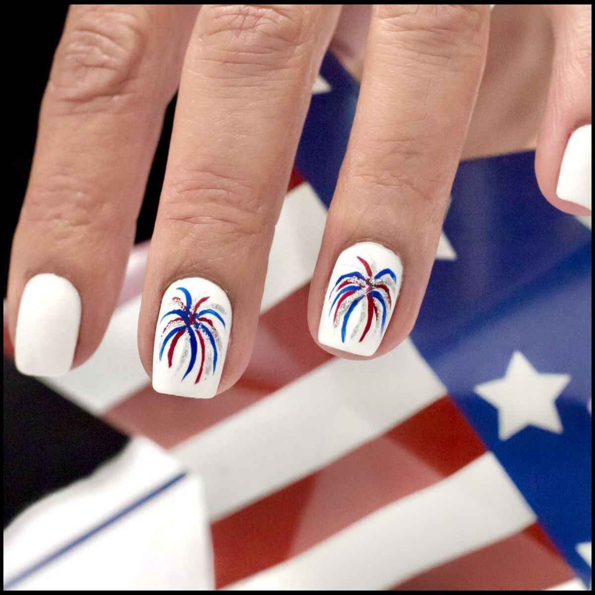 Fireworks Nail Design