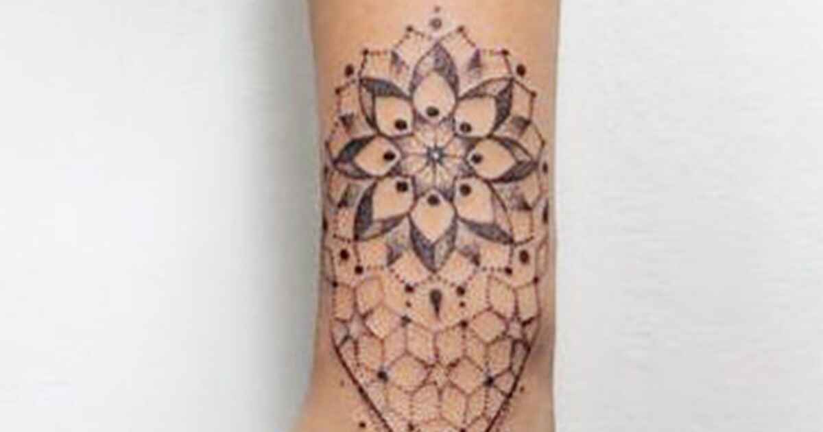 Mandala wrist tattoo