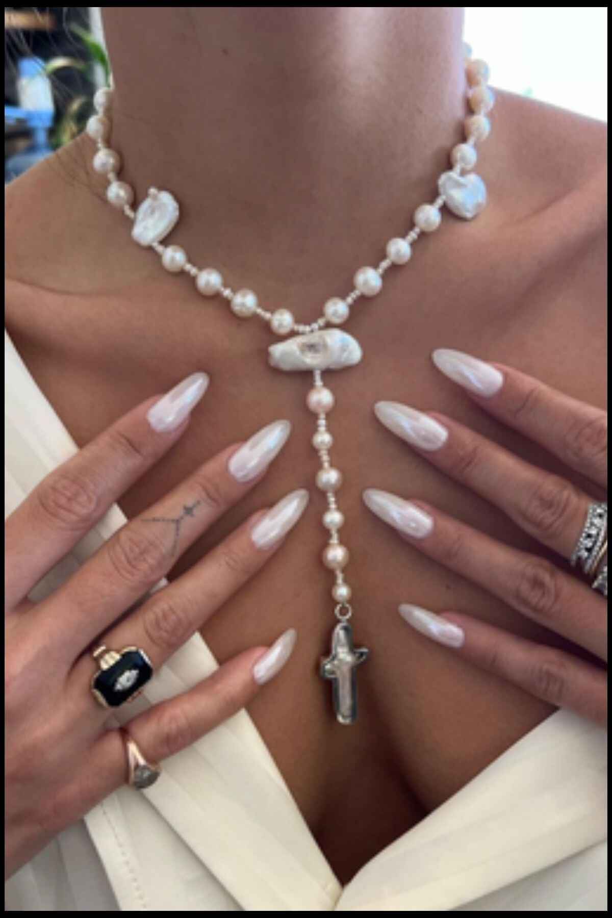 Pretty in Pearl Nail Design