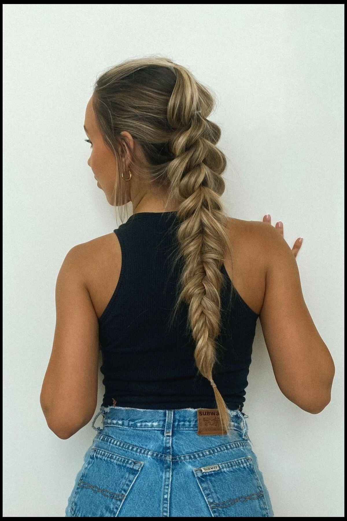 Pull Through Braid Into A Fishtail Braid