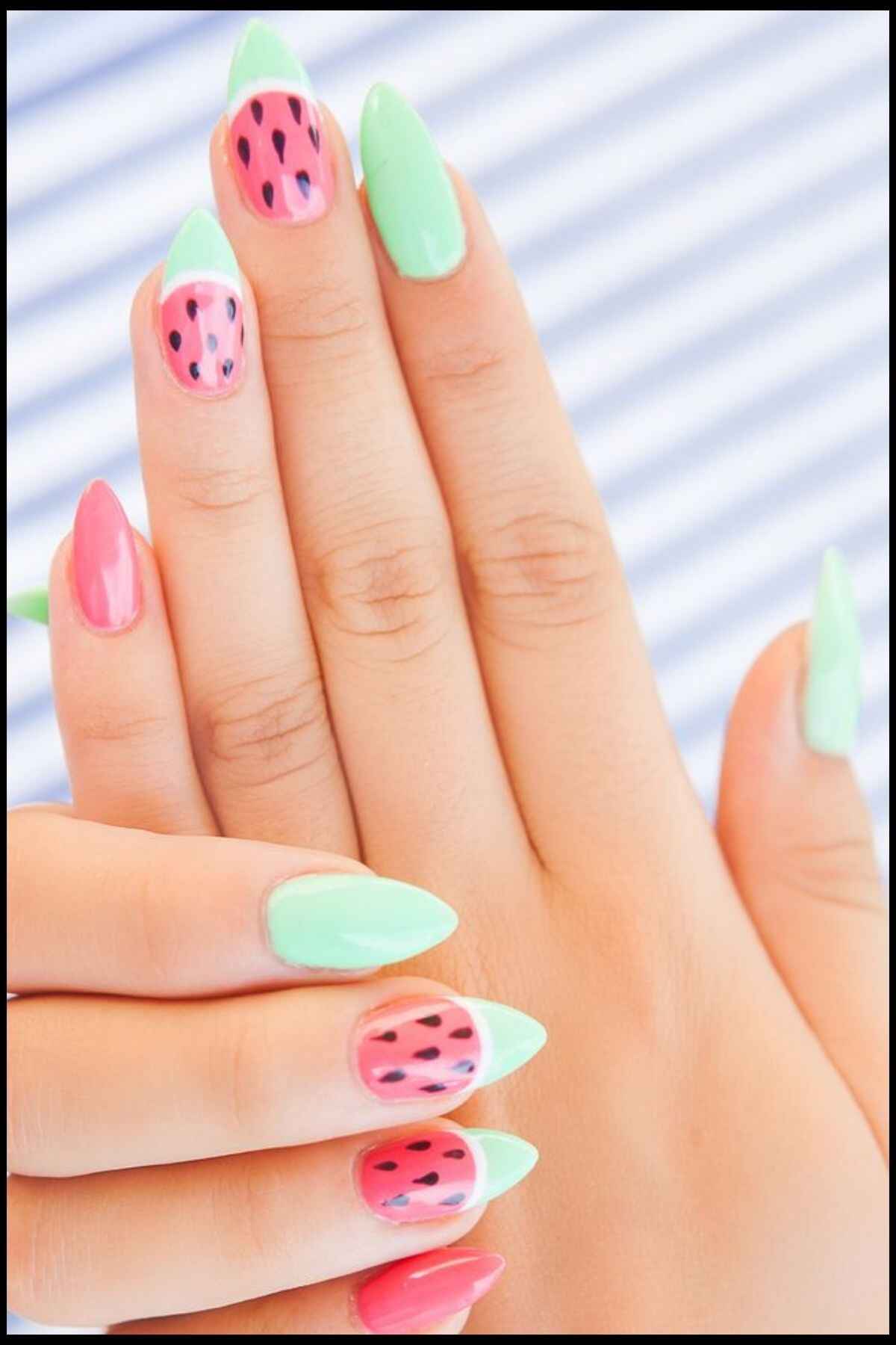 Watermelon Nail Design