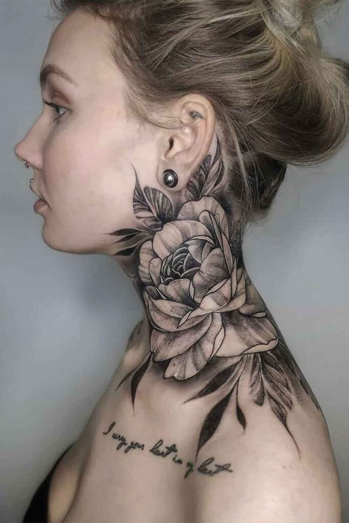 best neck tattoos 13