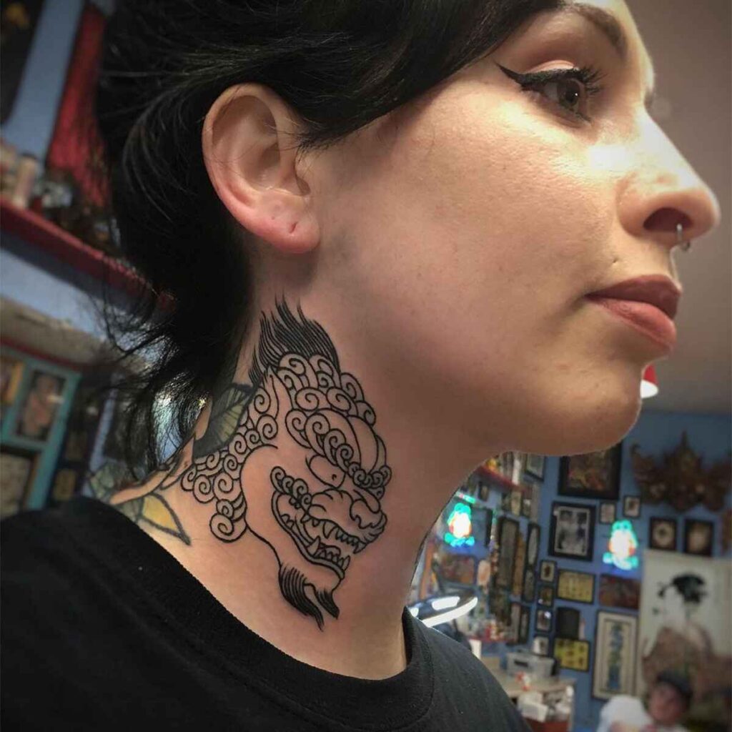 best neck tattoos 25