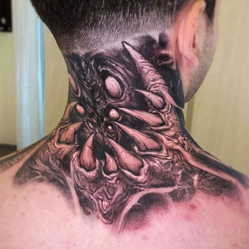 best neck tattoos 8