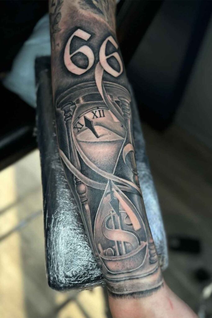 hour glass tattoo 12