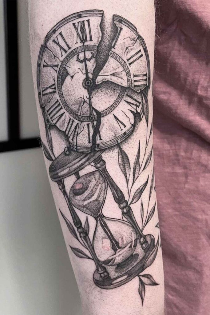 hour glass tattoo 14