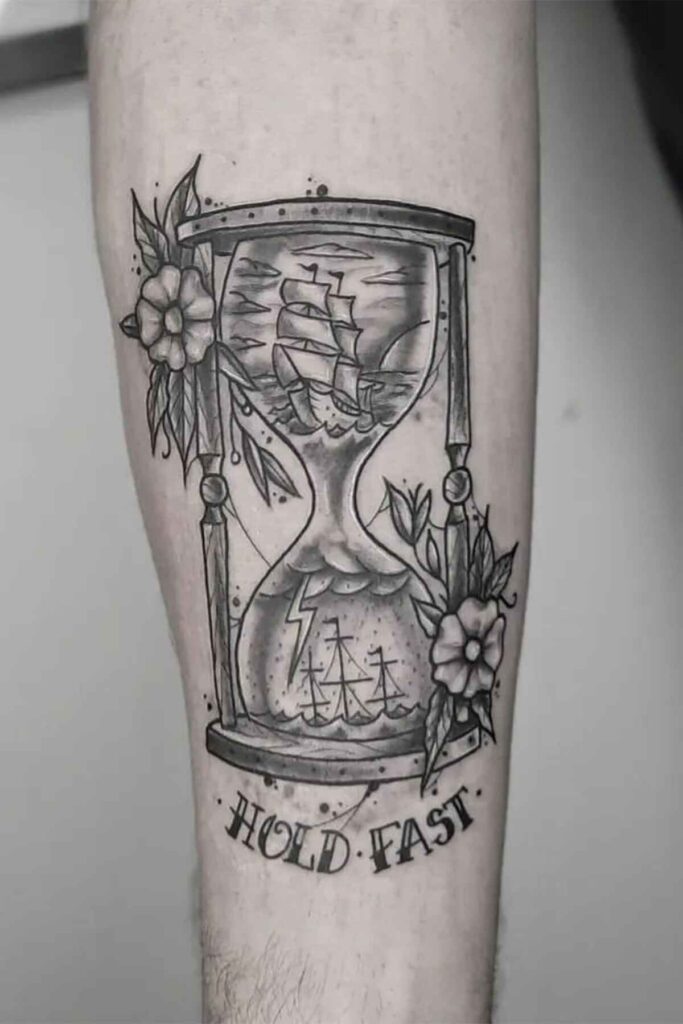 hour glass tattoo 15