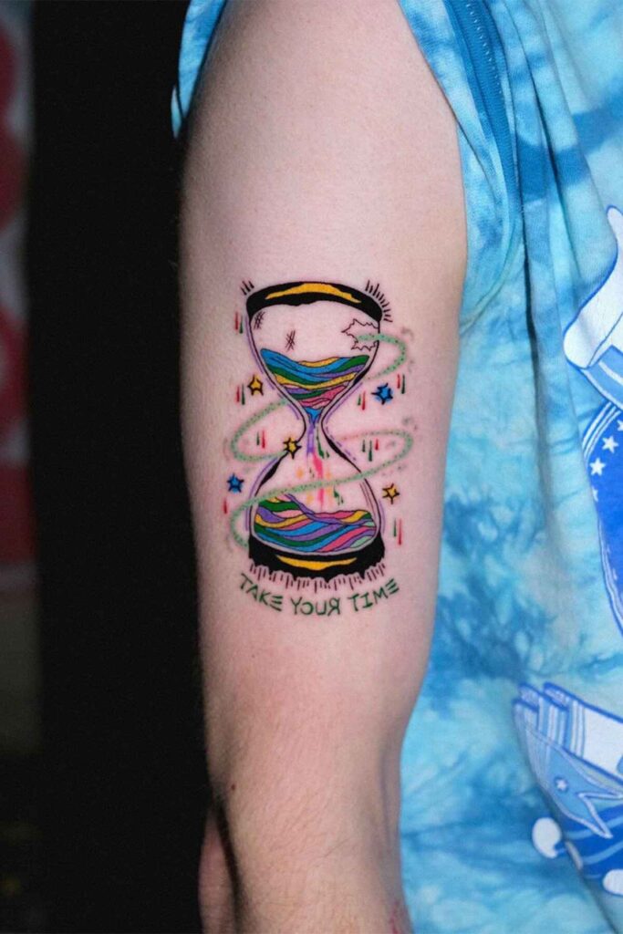 hour glass tattoo 18