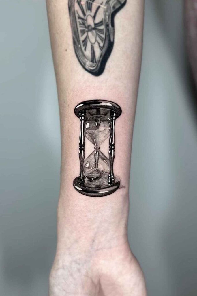 hour glass tattoo 21