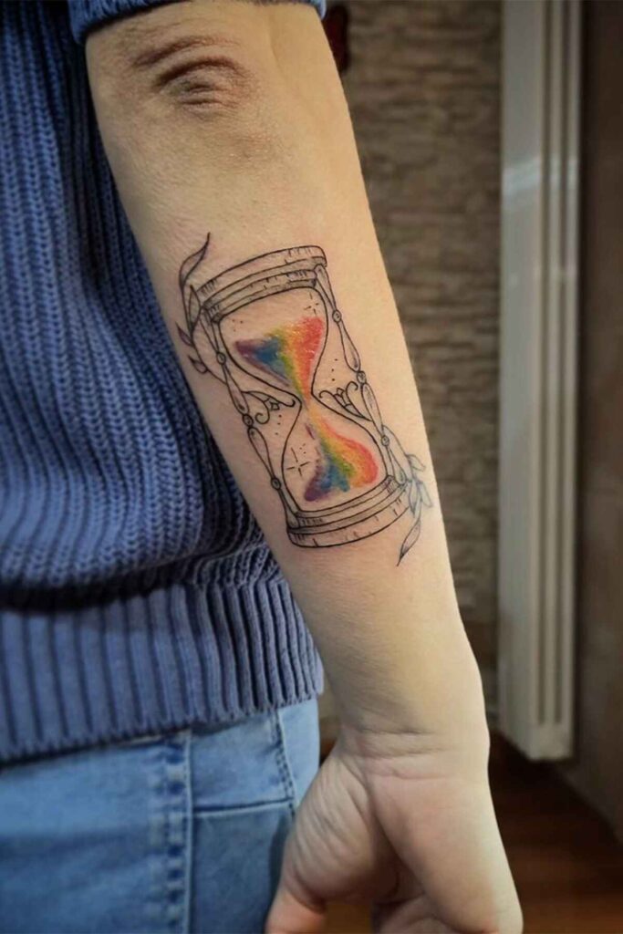 hour glass tattoo 3