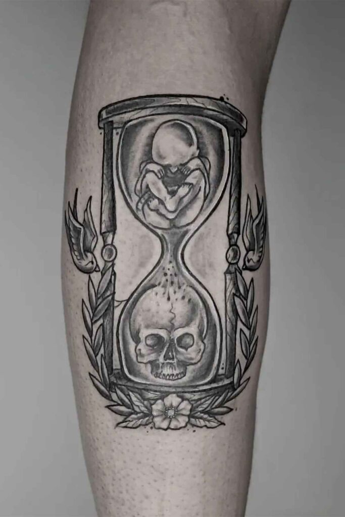 hour glass tattoo 4